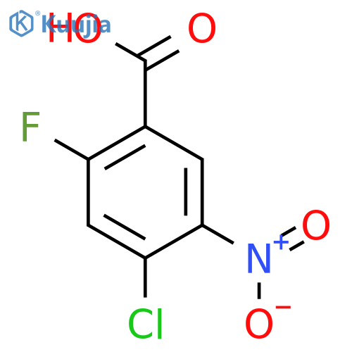 4-Chloro-2-fluoro-5-nitrobenzoic acid structure