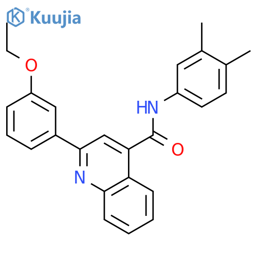 2-(3-Ethoxy-phenyl)-quinoline-4-carboxylic acid (3,4-dimethyl-phenyl)-amide structure