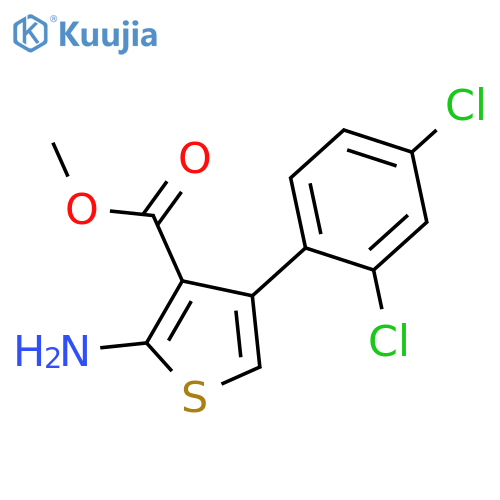 Methyl 2-amino-4-(2,4-dichlorophenyl)thiophene-3-carboxylate structure