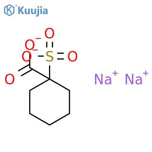 Cyclohexanecarboxylicacid, 1-sulfo-, sodium salt (1:2) structure