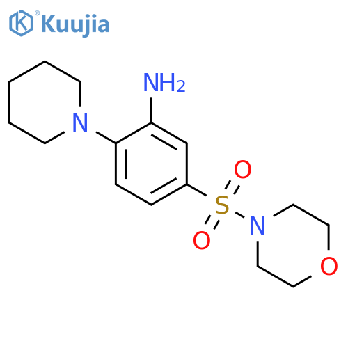 5-(morpholine-4-sulfonyl)-2-(piperidin-1-yl)aniline structure