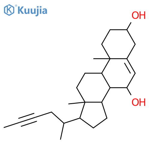 26,27-Dinorcholest-5-en-23-yne-3,7-diol; (3β,7α)-form structure
