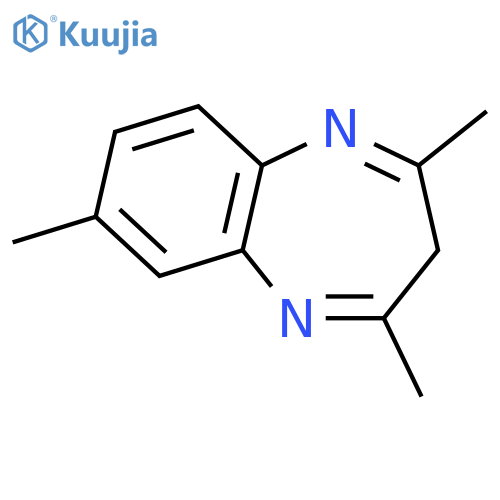 2,4,7-trimethyl-3H-1,5-benzodiazepine structure