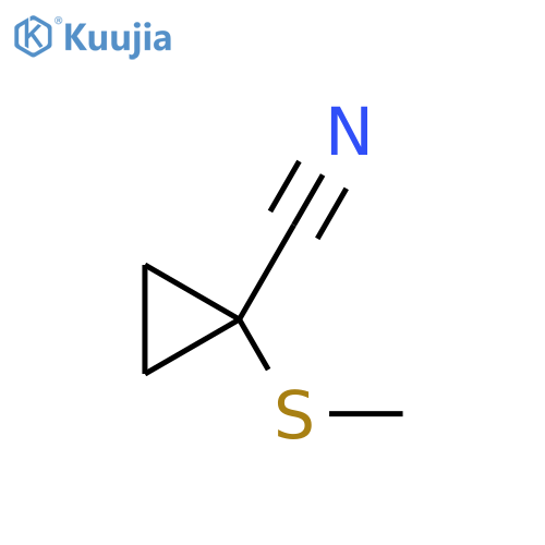 1-(Methylsulfanyl)cyclopropane-1-carbonitrile structure