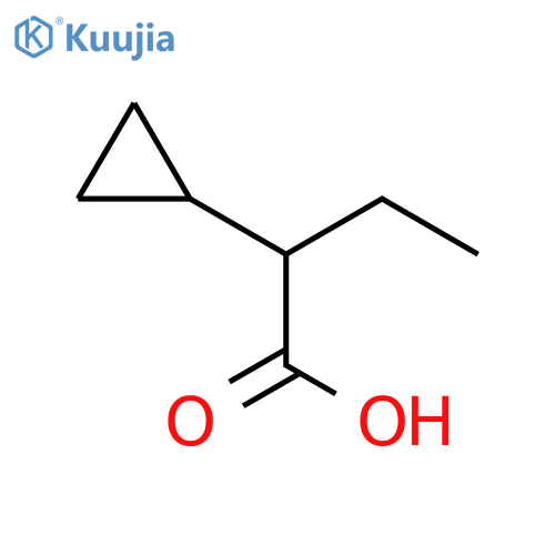 Cyclopropaneacetic acid, α-ethyl- structure