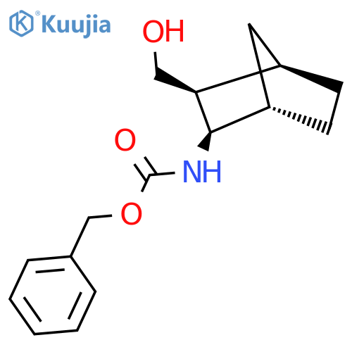 rac-benzyl N-[(1R,2S,3R,4S)-3-(hydroxymethyl)bicyclo[2.2.1]heptan-2-yl]carbamate structure