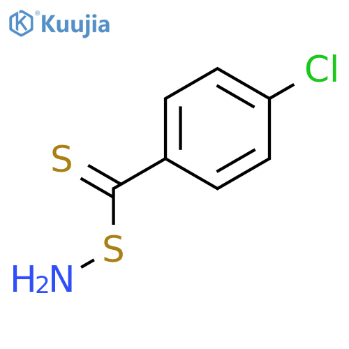 Thiohydroxylamine, S-[(4-chlorophenyl)thioxomethyl]- structure