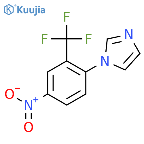 1-4-Nitro-2-(trifluoromethyl)phenyl-1h-imidazole structure
