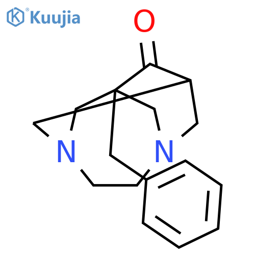 1-Benzyl-3,6-diazatricyclo4.3.1.1~3,8~undecan-9-one structure