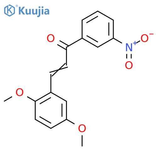 3-(2,5-Dimethoxyphenyl)-1-(3-nitrophenyl)prop-2-en-1-one structure