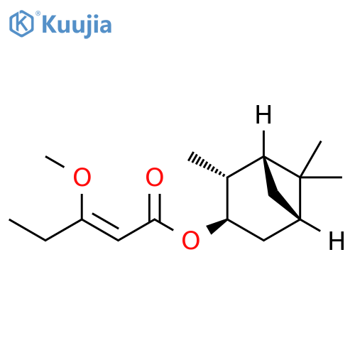 (1R,2R,3R,5S)-2,6,6-Trimethylbicyclo[3.1.1]hept-3-yl (2Z)-3-methoxy-2-pentenoate structure