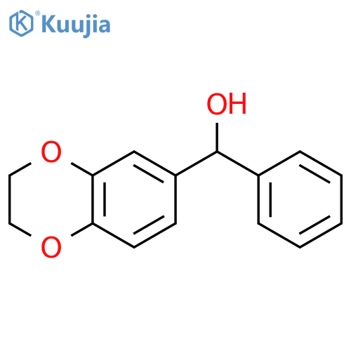 3,4-ethylenedioxyphenyl(phenyl)methanol structure
