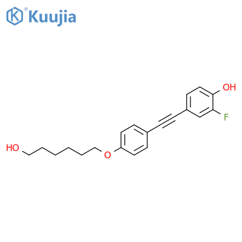 Phenol, 2-fluoro-4-[[4-[(6-hydroxyhexyl)oxy]phenyl]ethynyl]- structure
