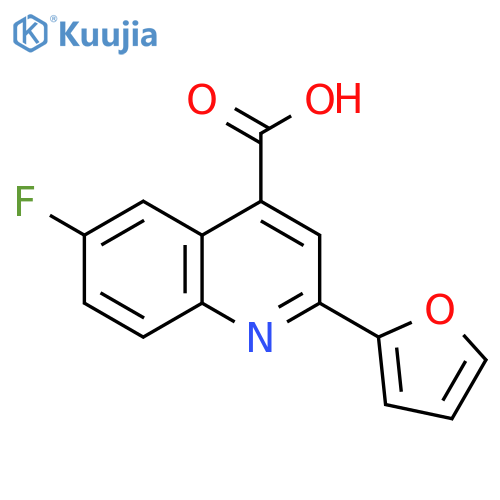 6-Fluoro-2-furan-2-yl-quinoline-4-carboxylic acid structure
