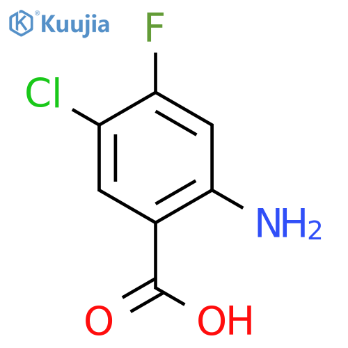 2-Amino-5-chloro-4-fluoro-benzoic Acid structure
