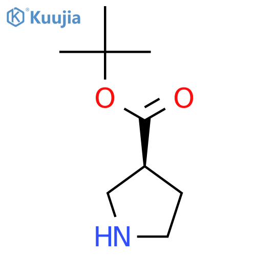 tert-butyl (3S)-pyrrolidine-3-carboxylate structure
