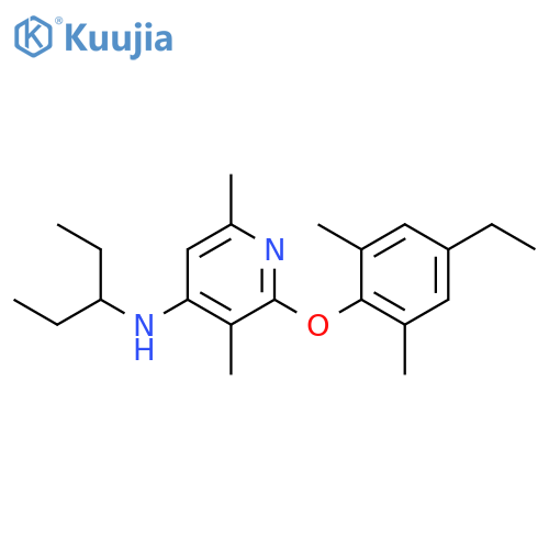 4-Pyridinamine,2-(4-ethyl-2,6-dimethylphenoxy)-N-(1-ethylpropyl)-3,6-dimethyl- structure