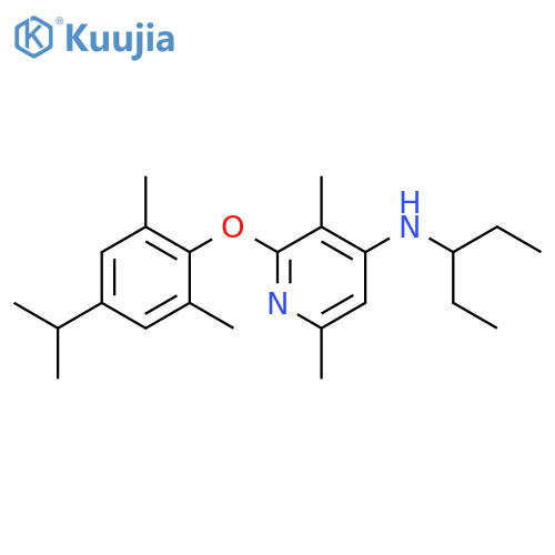 4-Pyridinamine,2-[2,6-dimethyl-4-(1-methylethyl)phenoxy]-N-(1-ethylpropyl)-3,6-dimethyl- structure