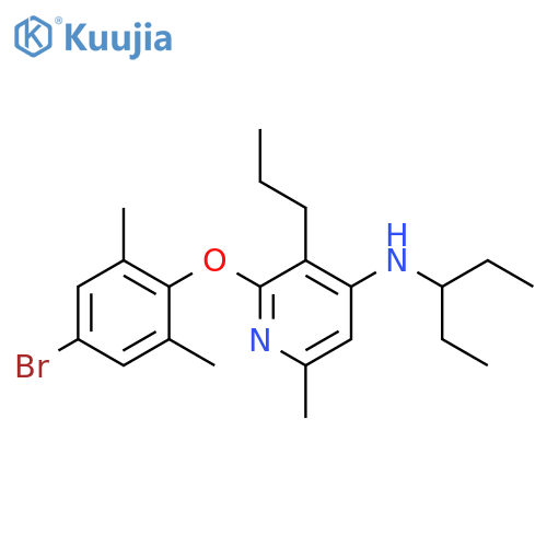 4-Pyridinamine,2-(4-bromo-2,6-dimethylphenoxy)-N-(1-ethylpropyl)-6-methyl-3-propyl- structure