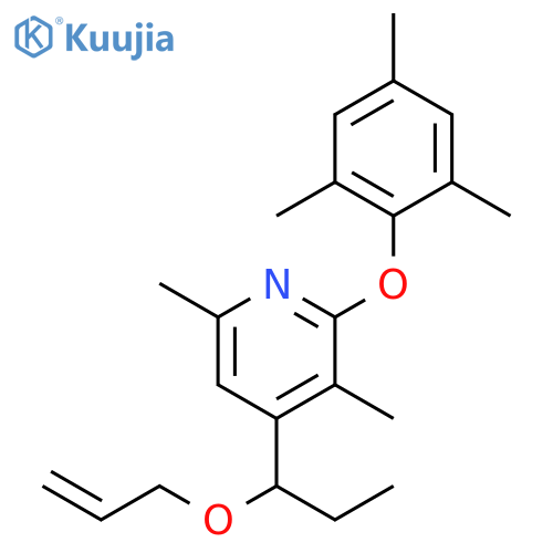 Pyridine,3,6-dimethyl-4-[1-(2-propenyloxy)propyl]-2-(2,4,6-trimethylphenoxy)- structure