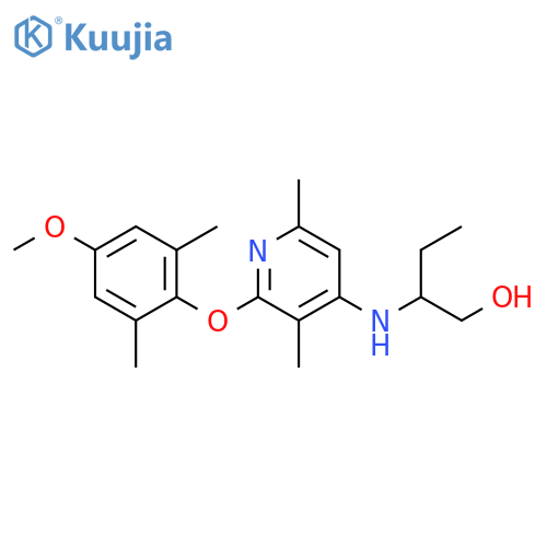 1-Butanol,2-[[2-(4-methoxy-2,6-dimethylphenoxy)-3,6-dimethyl-4-pyridinyl]amino]- structure