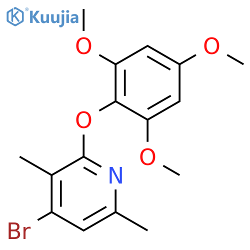 4-Bromo-3,6-dimethyl-2-(2,4,6-trimethoxyphenoxy)pyridine structure