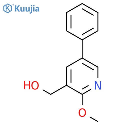 2-Methoxy-5-phenylpyridine-3-methanol structure