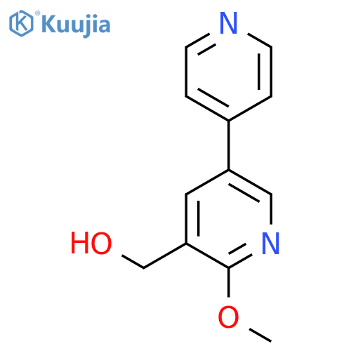5-(4-Pyridinyl)-2-methoxy-3-pyridinemethanol structure
