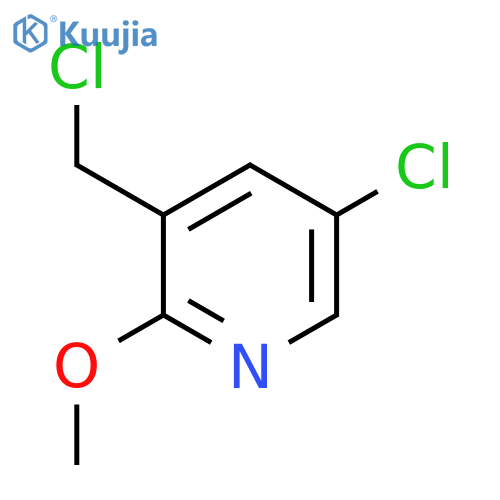 5-Chloro-3-(chloromethyl)-2-methoxypyridine structure
