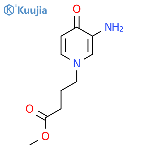 methyl 4-(3-amino-4-oxo-1,4-dihydropyridin-1-yl)butanoate structure
