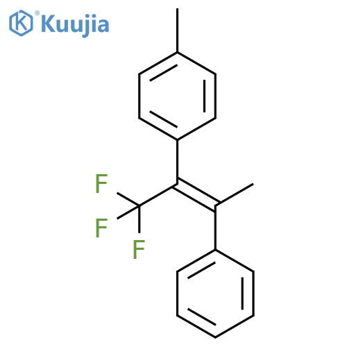 Benzene, 1-methyl-4-[(1Z)-2-phenyl-1-(trifluoromethyl)-1-propenyl]- structure