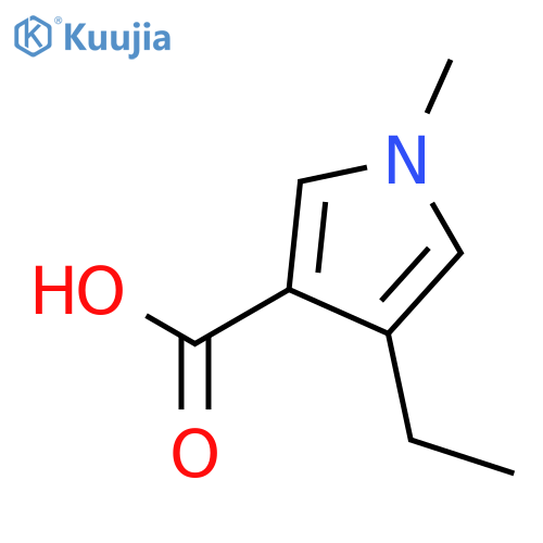 1H-Pyrrole-3-carboxylicacid, 4-ethyl-1-methyl- structure