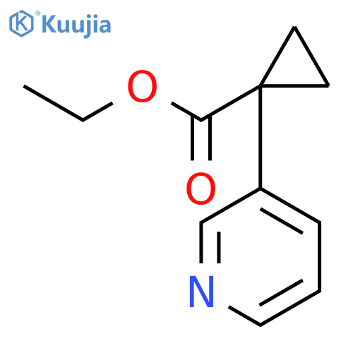 Ethyl 1-(pyridin-3-yl)cyclopropanecarboxylate structure