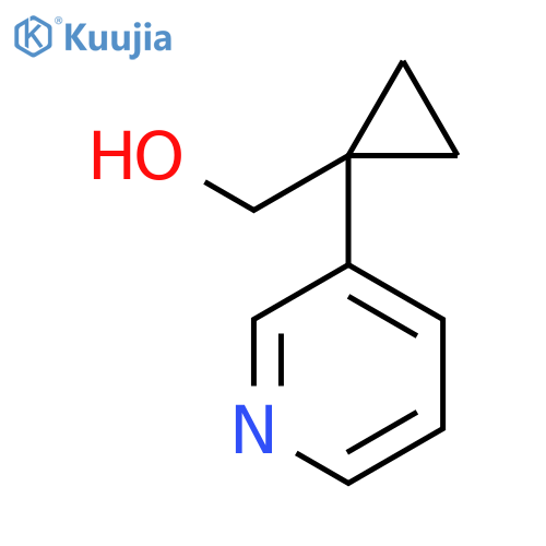 1-(pyridin-3-yl)cyclopropylmethanol structure