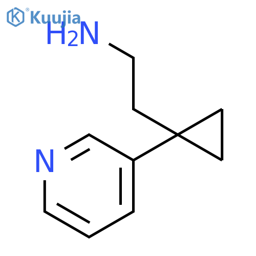 2-1-(pyridin-3-yl)cyclopropylethan-1-amine structure