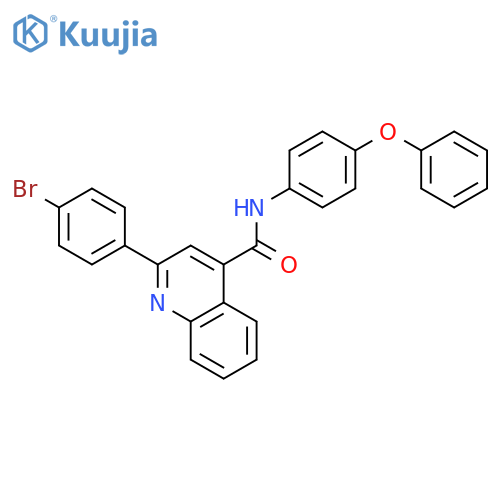 2-(4-Bromo-phenyl)-quinoline-4-carboxylic acid (4-phenoxy-phenyl)-amide structure