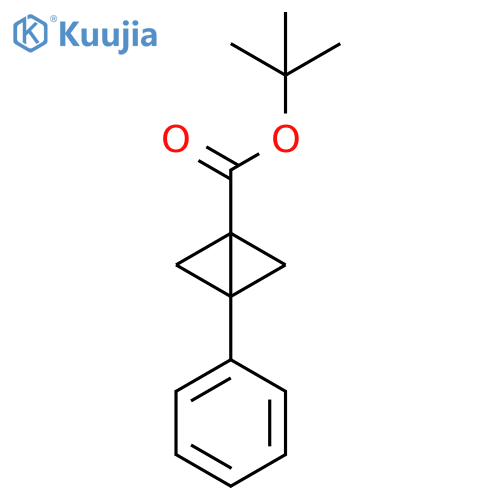 Bicyclo[1.1.0]butane-1-carboxylic acid, 3-phenyl-, 1,1-dimethylethyl ester structure