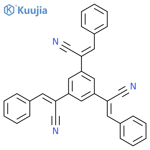 2,2',2''-(Benzene-1,3,5-triyl)tris(3-phenylacrylonitrile) structure