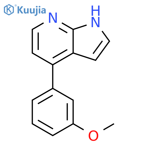 1H-Pyrrolo[2,3-b]pyridine, 4-(3-methoxyphenyl)- structure