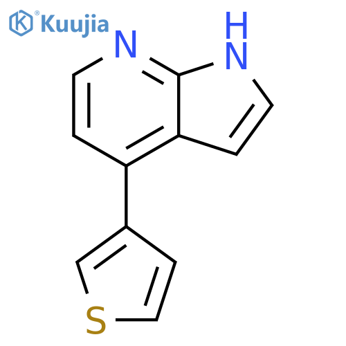 1H-Pyrrolo[2,3-b]pyridine, 4-(3-thienyl)- structure