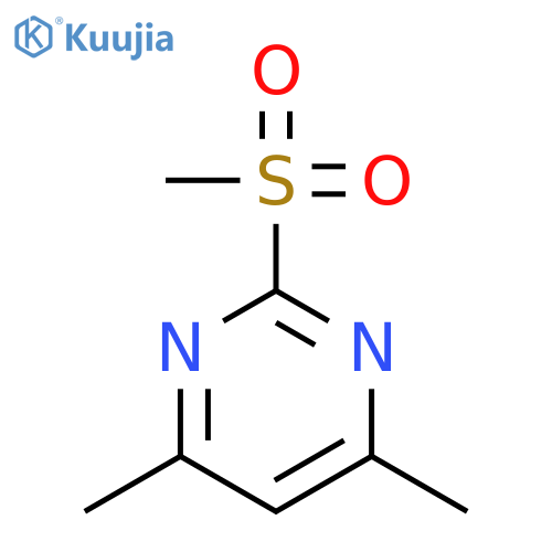 2-methanesulfonyl-4,6-dimethylpyrimidine structure