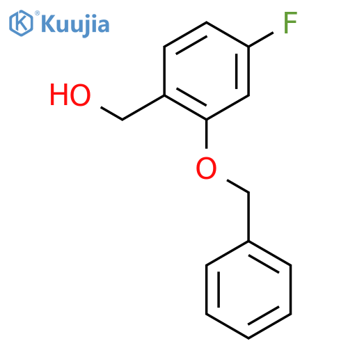 (2-(Benzyloxy)-4-fluorophenyl)methanol structure