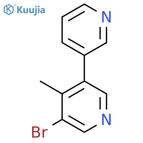 5-Bromo-4-methyl-3,3'-bipyridine structure