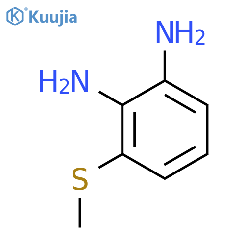 1,2-Benzenediamine, 3-(methylthio)- structure