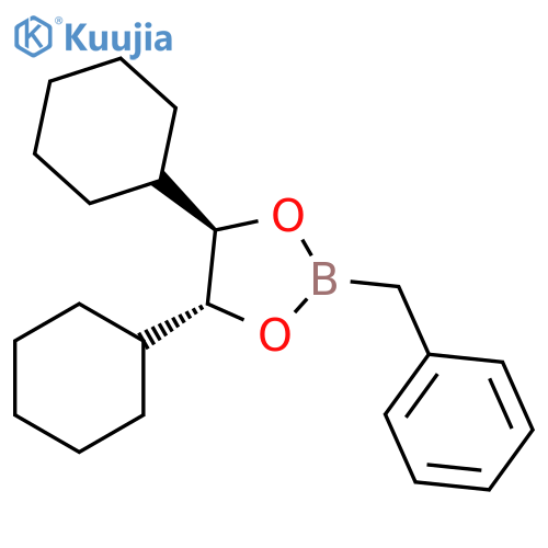 1,3,2-Dioxaborolane, 4,5-dicyclohexyl-2-(phenylmethyl)-, (4R,5R)- structure