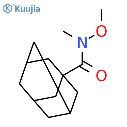 N-Methoxy-N-methyladamantane-1-carboxamide structure
