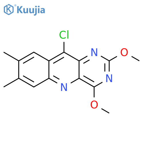 Pyrimido[5,4-b]quinoline, 10-chloro-2,4-dimethoxy-7,8-dimethyl- structure