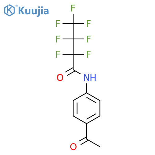 N-(4-Acetylphenyl)-2,2,3,3,4,4,4-heptafluorobutanamide structure