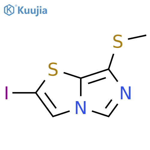 Imidazo[5,1-b]thiazole, 2-iodo-7-(methylthio)- structure