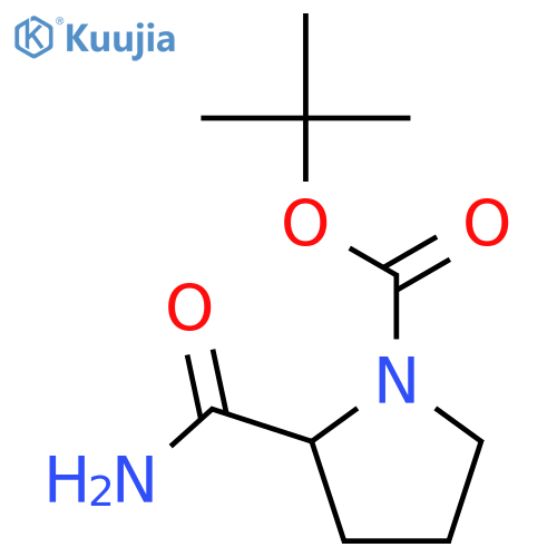 tert-butyl (2S)-2-carbamoylpyrrolidine-1-carboxylate structure
